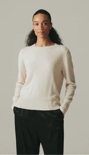 J. Crew Pale Pink Crewneck Sweater thumbnail 1