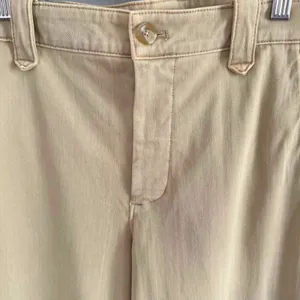 Faherty Women's Coastline Stretch Chino Wide Leg Casual Cotton Khaki‎ Pants Sz 4 thumbnail 6
