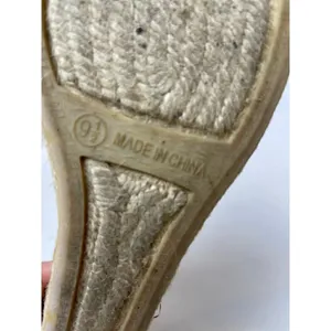 Talbots Lyndsay Yellow Canvas Peep Toe Sling‎ Back Espadrille Wedge Size 9.5 thumbnail 10