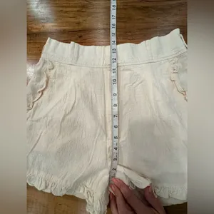 EUC VINTAGE CREAM high waist shorts side pockets thumbnail 5