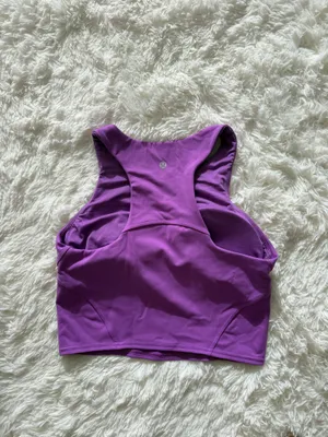 Lululemon Racerbank Tank - Purple Size Medium Built in Bra with Padding thumbnail 2