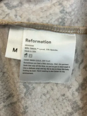 Reformation Smith Mamba Bodycon Snake Skin Animal Print Brown Mini Dress M thumbnail 15