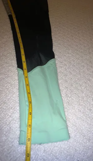 Victoria’s Secret Bonded Black and Mint Athletic Leggings Size Small Like New thumbnail 3