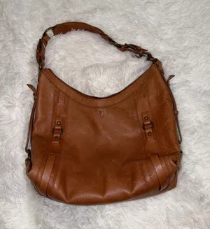 Frye Brown Classic Brown Leather Hobo Shoulder Bag thumbnail 1