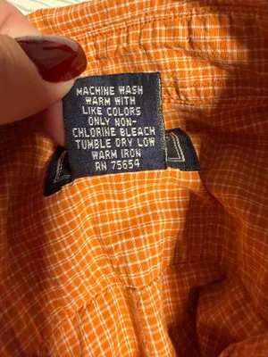 Vintage Y2K Abercrombie and Fitch Orange Gingham Check Button Down Shirt thumbnail 4