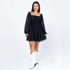 Princess Polly Alisha Long Sleeve Mini Dress in Black Size 4 New with tag thumbnail 6