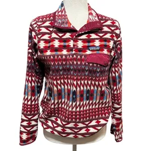 Patagonia Synchilla Snap T Pullover -Kuta Klash “Dark Currant” Aztec Tribal (S) thumbnail 2
