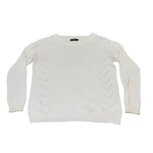 Lulus Cream Knit‎ Sweater Women's Small Long Sleeve Round Neck Casual thumbnail 2