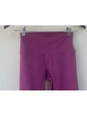 Alo Yoga Pink Mid Waist Airbrush Leggings XXS Lounge Gym Hike Run Athleisure thumbnail 2