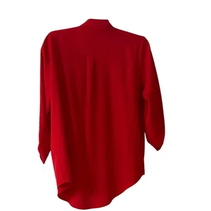 UG Apparel Ohio State Buckeyes Red Roll Tab Sleeve Tunic Blouse Women 1X OSU thumbnail 2