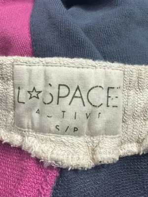 L*Space Active Slate Colorblock Don't Sweat It High Waisted Shorts Women’s Small thumbnail 3