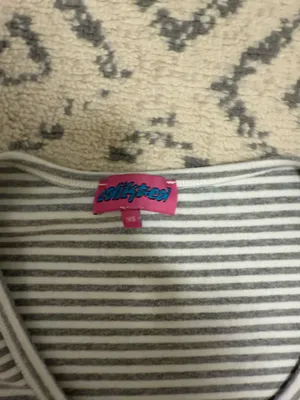 Grey and white striped edikted top thumbnail 2