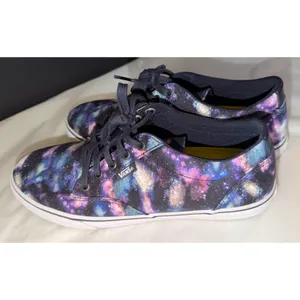 Vans Galaxy Sneakers‎ Women 8.5 Purple Blue Space Print Ortholite Casual Shoes thumbnail 4