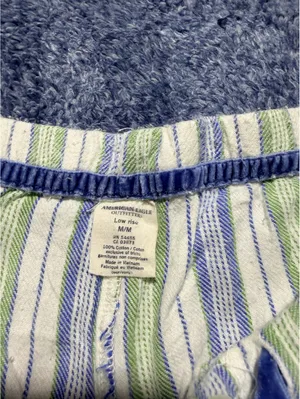 American Eagle Outfitters Women's Low Rise Striped Shorts Medium thumbnail 2