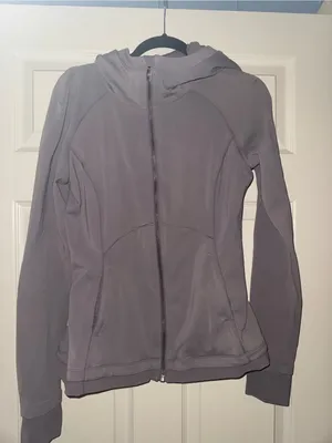 lululemon athletica Women's Hooded Zip Vintage Define Jacket in Mauve Gray thumbnail 1
