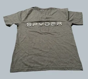 Spyder T Shirt Top Womens light grey small cotton sport gym streetwear active thumbnail 1