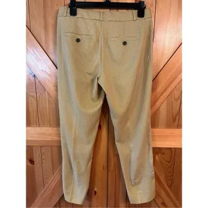 Banana Republic avery pants gold geometric design size 2 (3726) thumbnail 5