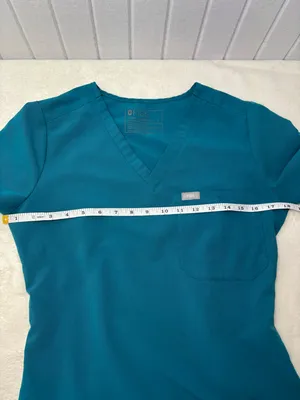 FIGS Women’s‎ Teal V-Neck Scrub Top thumbnail 5