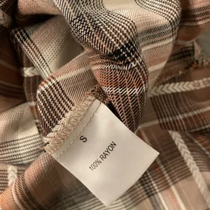 Jane & Delancey Size S Brown Plaid Flannel Western Pearl Snap Front Shirt thumbnail 10