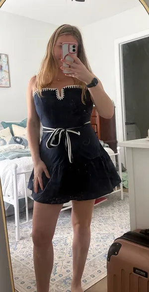 These Three Boutique Navy Dress thumbnail 1