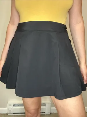 Beyond Yoga Black Pleated Skort Tennis Pickleball Golf Activewear Large thumbnail 1