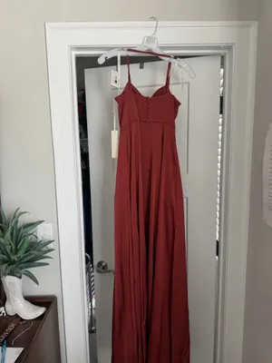Burnt Sienna bridesmaid dress thumbnail 5