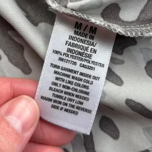 AEROPOSTALE Women's M Camisole Tank Top Gray Brown Animal Camo Pattern thumbnail 3