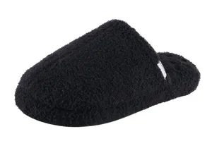 NWT Isotoner Cozy Plush Terry Knit Clog Slippers 8844 Black L (8.5-9) thumbnail 1