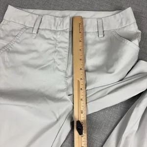 PUMA Pants Womens 0 Gray Capri Mesh Breathable Pockets Zip Front Lightweight thumbnail 5