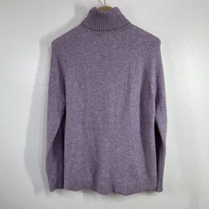 J. Crew Sweater Medium Pastel Super Soft‎ Yarn Alpaca Wool Blend Turtleneck Cozy thumbnail 5