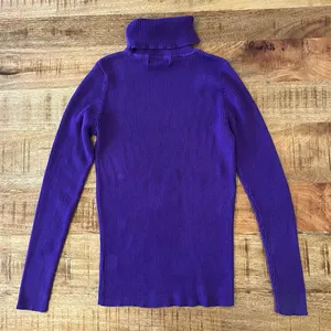 Lauren Ralph Lauren Turtleneck Sweater Women‎ XS Ribbed Purple thumbnail 6