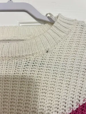 Sincerely Jules Red and purple cropped sweater thumbnail 3