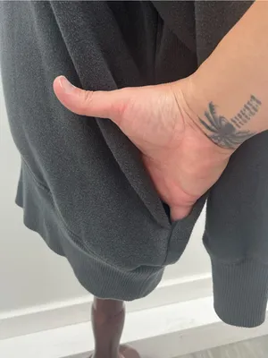 Aerie Women's Charcoal Grey Pullover Sweatshirt with Pockets Oversized XXS thumbnail 4