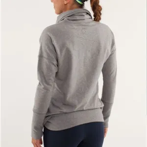 Lululemon Gray Rest Day Long Sleeve Cowl Neck Sweatshirt Top L thumbnail 6