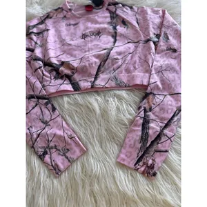 Civil Regime Concrete Forest Seamless Top Baby Pink Real Leopard Camo XL thumbnail 4