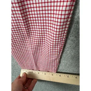 Vintage Express Compagnie‎ 90s Womens 5/6 Pants High Waisted Red White Tapered thumbnail 13