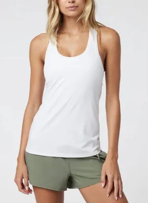 Flint Park Volley Tank Active Lightweight Moisture Wicking Stretch White NWT XS thumbnail 1