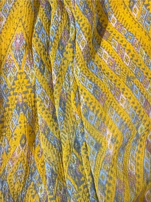 Free People Periscope Yellow Printed Sundress Spaghetti Strap Boho women’s Sz XS thumbnail 13