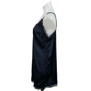 NEW H&M Satin Lace Sleeveless Cami Tank Slip Lingerie Nighties Sleepwear Dress M thumbnail 2
