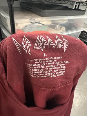 Burgundy Def Leppard Graphic Sweatshirt thumbnail 6