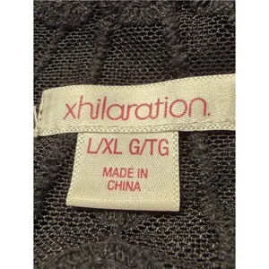 Xhilaration Whimsigoth Romantic Goth Sheer Black Lace Top Size L/XL Boho Witchy thumbnail 8