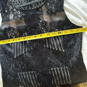 NWT Anthropologie Moulinette Soeurs Sheath Dress Lace Crochet Jacquar, Size 4 thumbnail 9