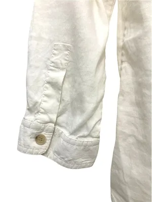 Theory "Corian" Luxury Linen-Blend Popover Utility Shirt M thumbnail 12