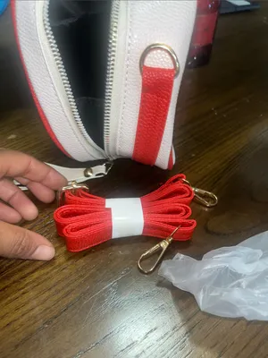 SHEIN White Mini Crossbody Bag with Red Cherry Accent thumbnail 4
