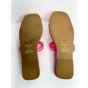 Nordstrom Jelly Strap Sandals Size 6 BP‎ Viola Barbie Pink Braided Square Toe thumbnail 8