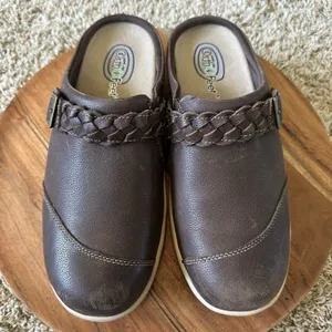 Orthofeet‎ Irma Shoes Womens Size 8.5B Slip-On Mule Clogs Brown Leather Comfort thumbnail 4
