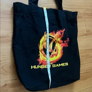 The Hunger Games Black Tote Bag Flaming thumbnail 6