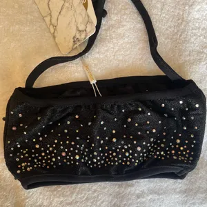 Oh Polly Black Beaded Set: Skirt and Crop Top w Halter Ties Sz 0 NWT thumbnail 8