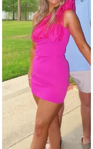 American Threads One-Shoulder Mini Dress thumbnail 2