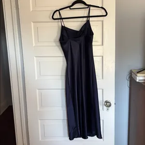 bebe Midnight Blue Midi Slip Dress thumbnail 3